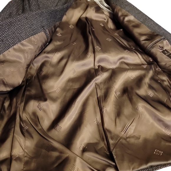 Givenchy blazer wool tweed mens 40R vintage fully lined preppy debonair jacket - Picture 4 of 12